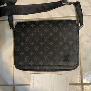 Louis Vuitton Dark Gray Monogram Messenger Bag